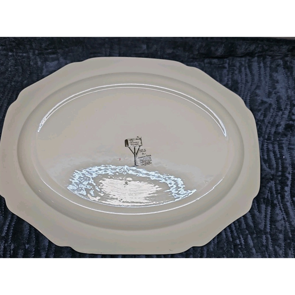 Johnson Brothers Friendly Village Large Oval Serving Platter - Village Scene 20" - Picture 10 of 10